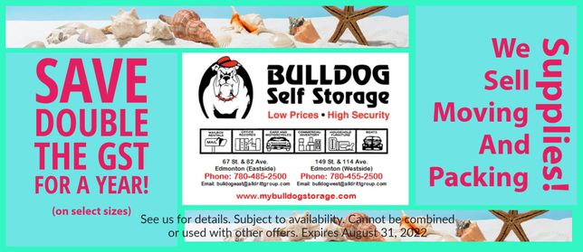 Bulldog Self Storage Summer 2022 Specials