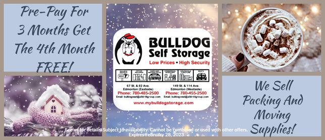 Bulldog Self Storage Fall 2022 Specials